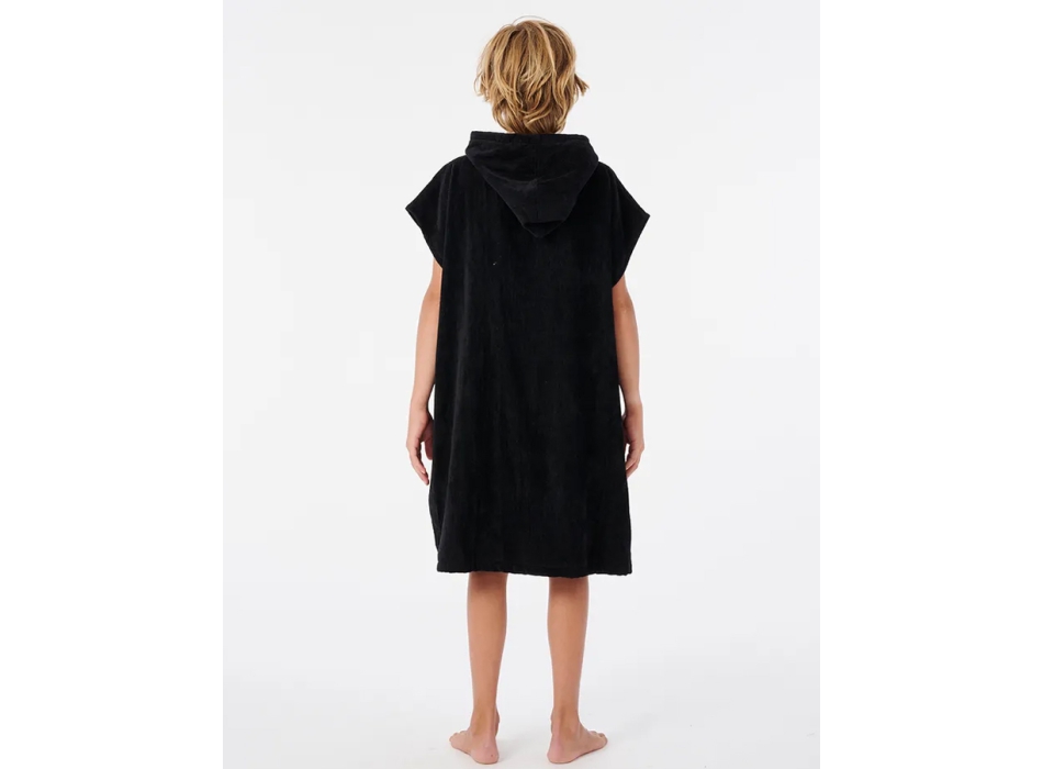 RIP CURL ICONS PONCHO PER RAGAZZI 8-16 ANNI BLACK