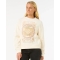 RIP CURL LUNA RELAXED CREW FELPA GIROCOLLO DONNA BONE
