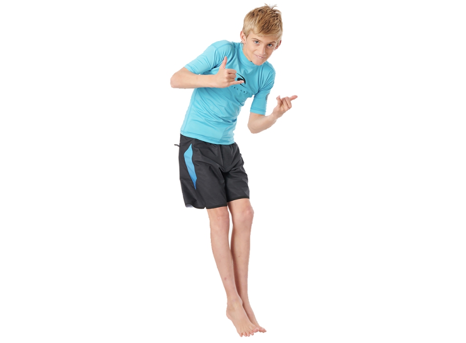 RIP CURL LYCRA BOYS MANICHE CORTE PROTEZIONE UV 50+
