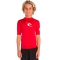 RIP CURL LYCRA BRAND WAVE BOYS MANICHE CORTE PROTEZIONE UV 50+ RED