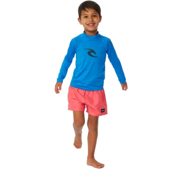 RIP CURL LYCRA BRAND WAVE BOYS MANICHE LUNGHE PROTEZIONE UV 50+ BLUE GUM