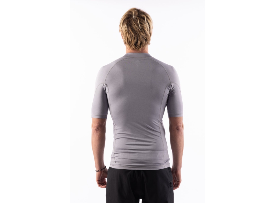 RIP CURL LYCRA MANICHE CORTE AMAZON TIGHT FIT WHITE