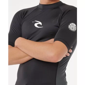 RIP CURL LYCRA WAVES ANTI-UV MANICHE CORTE BLACK