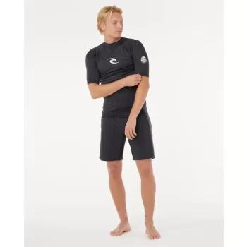 RIP CURL LYCRA WAVES ANTI-UV MANICHE CORTE BLACK