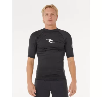 RIP CURL LYCRA WAVES ANTI-UV MANICHE CORTE BLACK