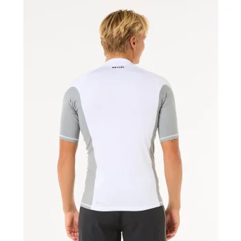 RIP CURL LYCRA WAVES MANICHE CORTE WHITE