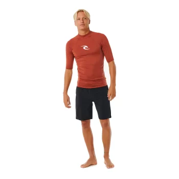 RIP CURL LYCRA WAVES MANICHE LUNGHE RED