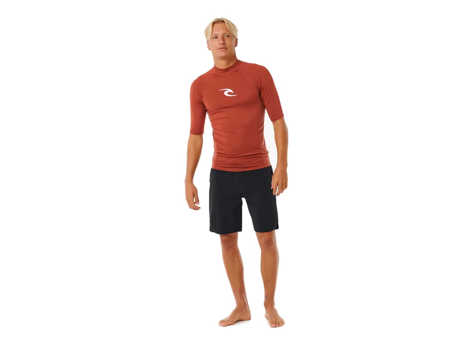 RIP CURL LYCRA WAVES MANICHE LUNGHE RED