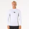 RIP CURL LYCRA WAVES UPF PERF MANICHE LUNGHE WHITE