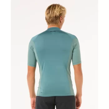 RIP CURL LYCRA WAVES PERF MANICHE CORTE BLUESTONE