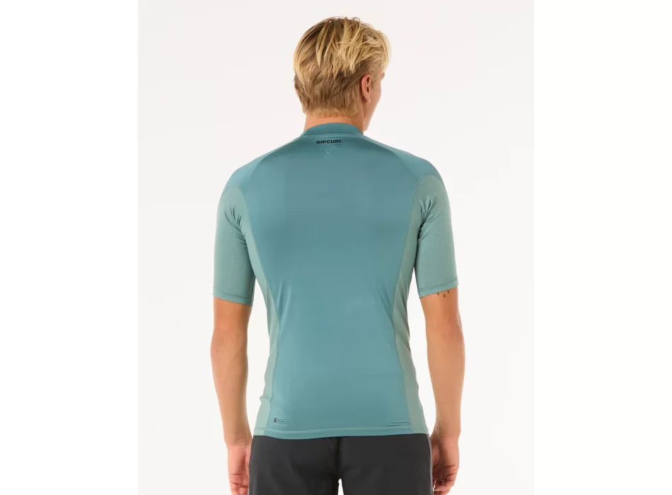 RIP CURL LYCRA WAVES PERF MANICHE CORTE BLUESTONE