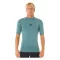 RIP CURL LYCRA WAVES PERF MANICHE CORTE BLUESTONE