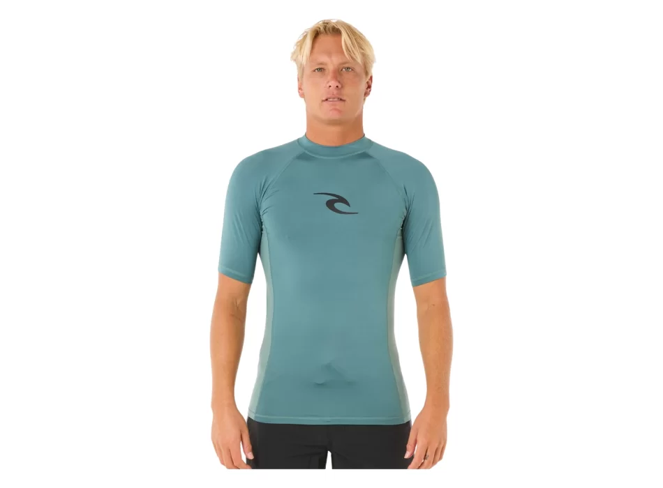 RIP CURL LYCRA WAVES PERF MANICHE CORTE BLUESTONE