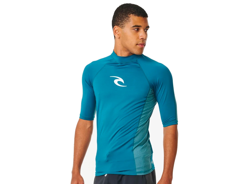 RIP CURL LYCRA WAVES PERF MANICHE CORTE DEEP OCEAN