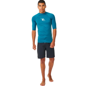 RIP CURL LYCRA WAVES PERF MANICHE CORTE DEEP OCEAN