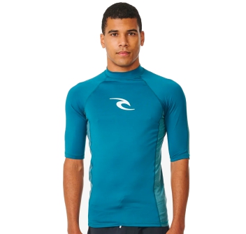 RIP CURL LYCRA WAVES PERF MANICHE CORTE DEEP OCEAN