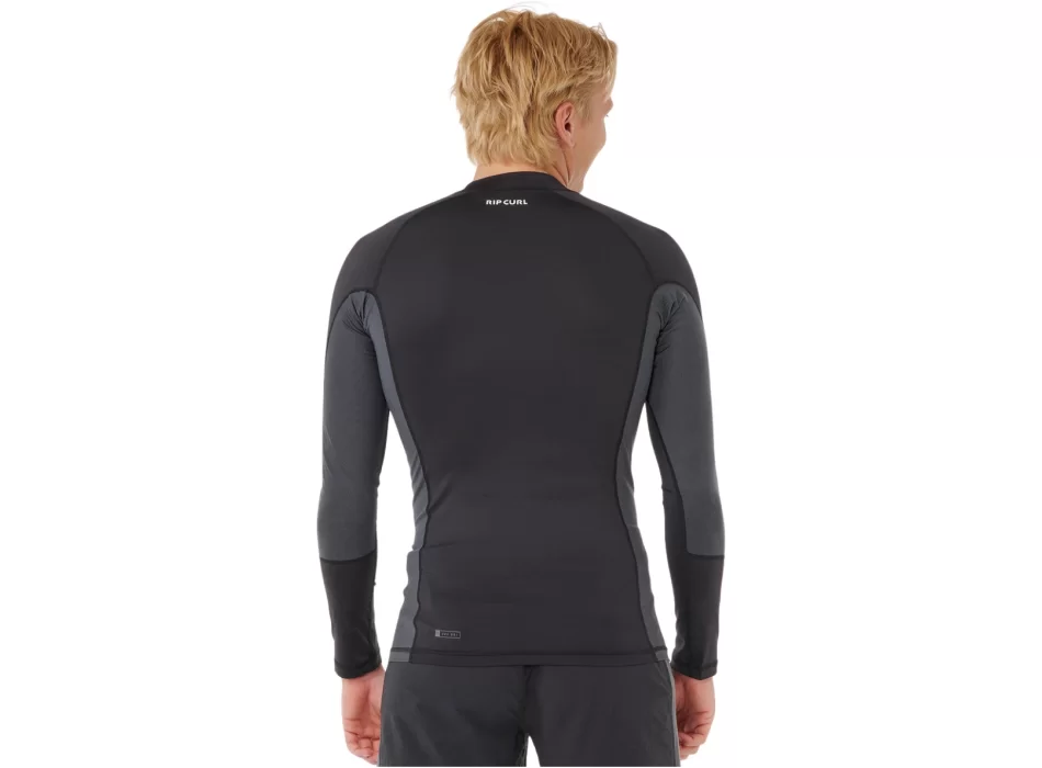 RIP CURL LYCRA WAVES UPF PERF MANICHE LUNGHE WHITE