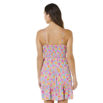 RIP CURL MALIBU COVE MINI DRESS DONNA BLUE