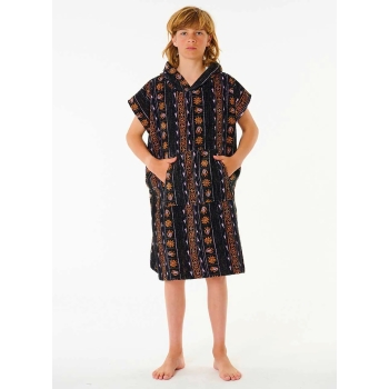 RIP CURL MIXED PONCHO IN SPUGNA BLACK PURPLE