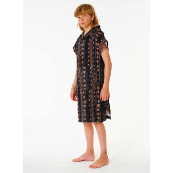 RIP CURL MIXED PONCHO IN SPUGNA BLACK PURPLE