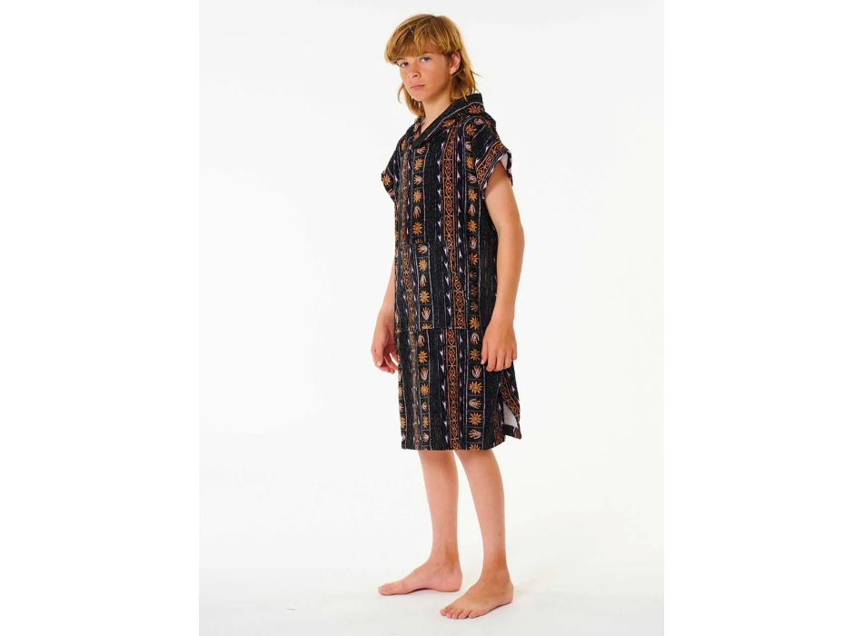 RIP CURL MIXED PONCHO IN SPUGNA BLACK PURPLE