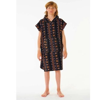 RIP CURL MIXED PONCHO IN SPUGNA BLACK PURPLE