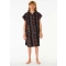 RIP CURL MIXED PONCHO IN SPUGNA DA RAGAZZO BLACK PURPLE