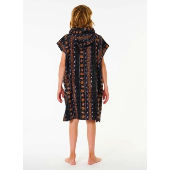 RIP CURL MIXED PONCHO IN SPUGNA BLACK PURPLE