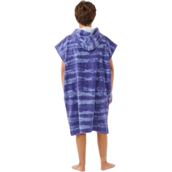 RIP CURL MIXED PONCHO IN SPUGNA DA RAGAZZO OCEAN BLUE TIE