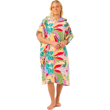 RIP CURL MIXED PONCHO IN SPUGNA DARK CHOCOLATE