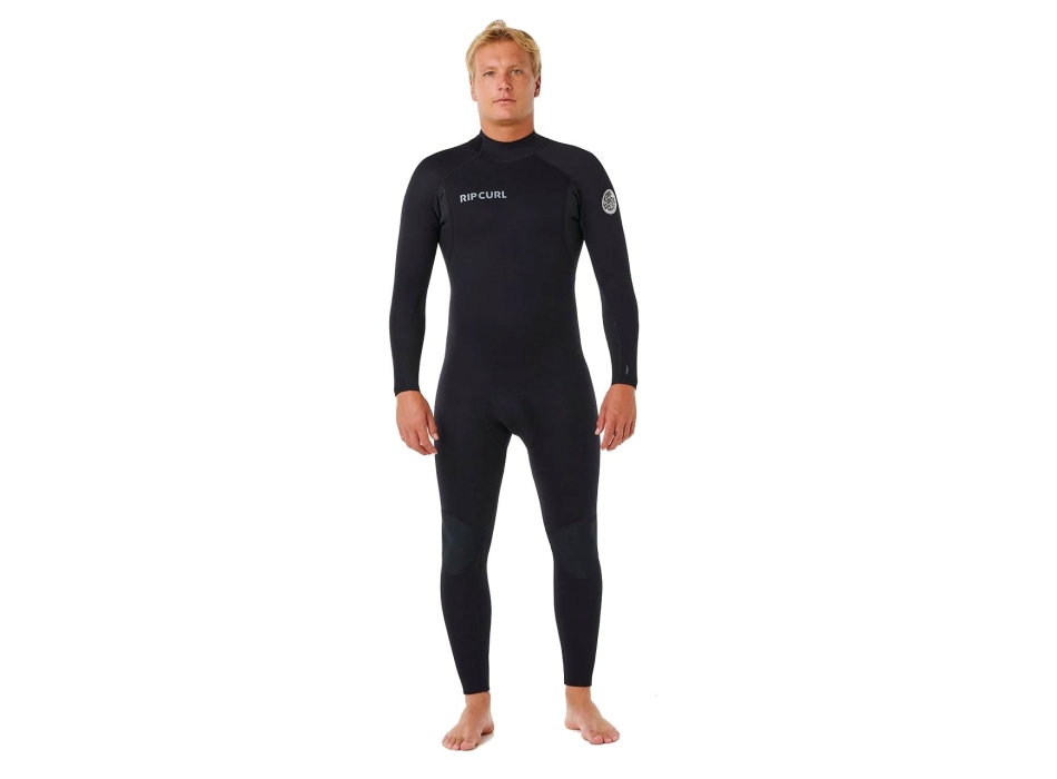 RIP CURL MUTA INVERNALE 4/3 TRAD BACK ZIP BLACK