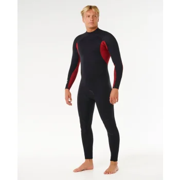 RIP CURL MUTA INVERNALE 4/3 TRAD BACK ZIP BLACK