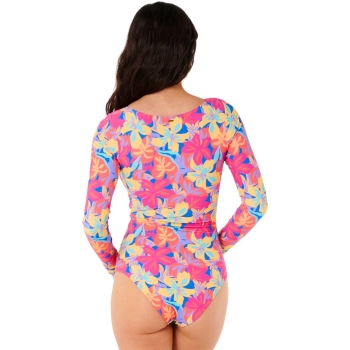 RIP CURL MUTINO IN LYCRA ES VEDRA MANICHE LUNGHE SURFSUIT UPF50+ MULTICO