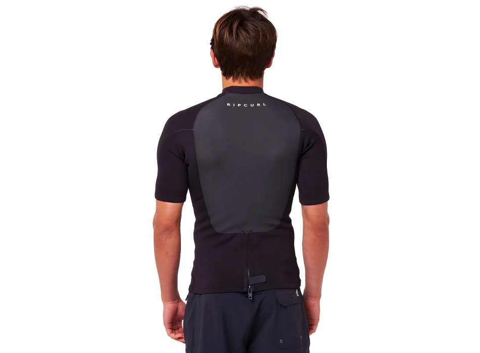 RIP CURL OMEGA 1.5MM CORPETTO MANICHE CORTE BLACK