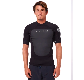 RIP CURL OMEGA 1.5MM CORPETTO MANICHE CORTE BLACK
