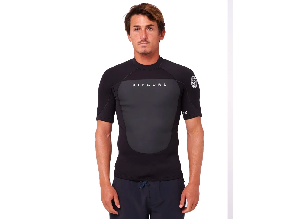 RIP CURL OMEGA 1.5MM CORPETTO MANICHE CORTE BLACK