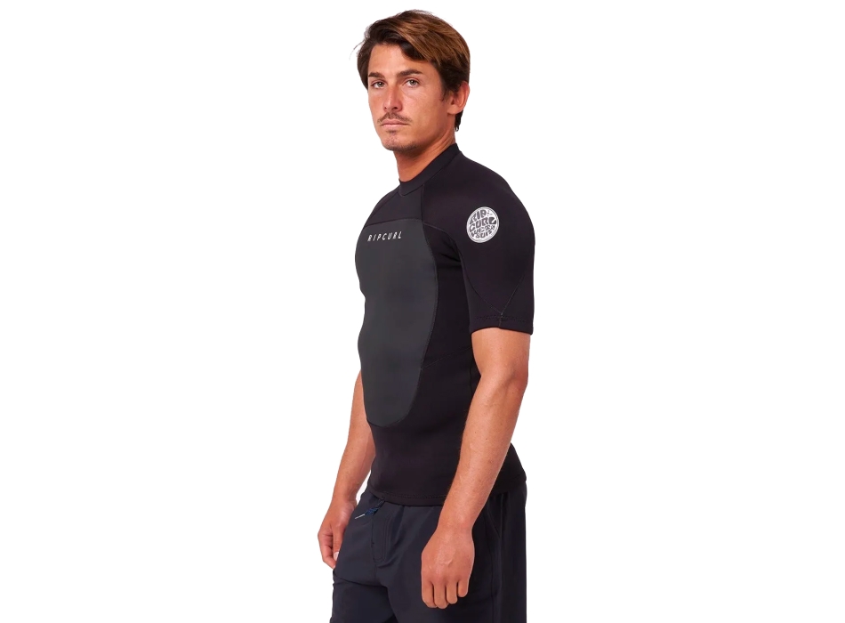 RIP CURL OMEGA 1.5MM CORPETTO MANICHE CORTE BLACK