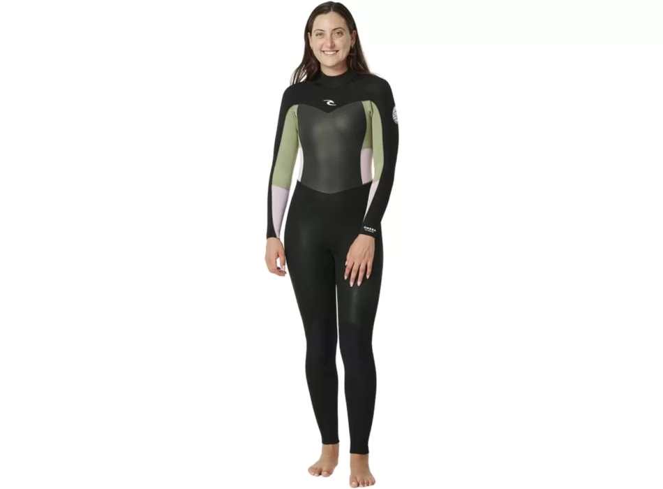 RIP CURL OMEGA 3/2 MUTA DONNA FLAT LOCK BACKZIP