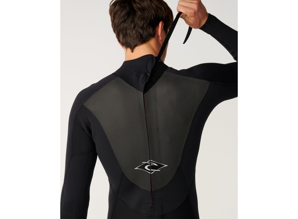 RIP CURL OMEGA 4/3 MUTA INVERNALE CHEST ZIP BLACK