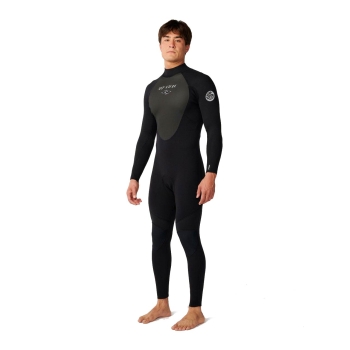 RIP CURL OMEGA 4/3 MUTA INVERNALE CHEST ZIP BLACK
