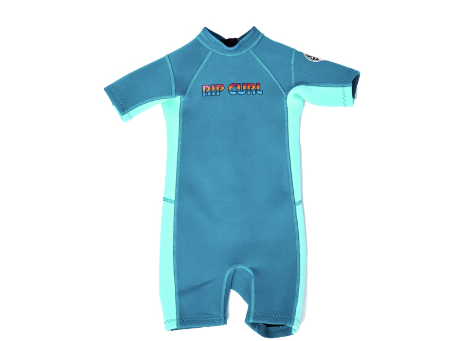 RIP CURL OMEGA MUTA ESTIVA GROMS BACK ZIP AQUA