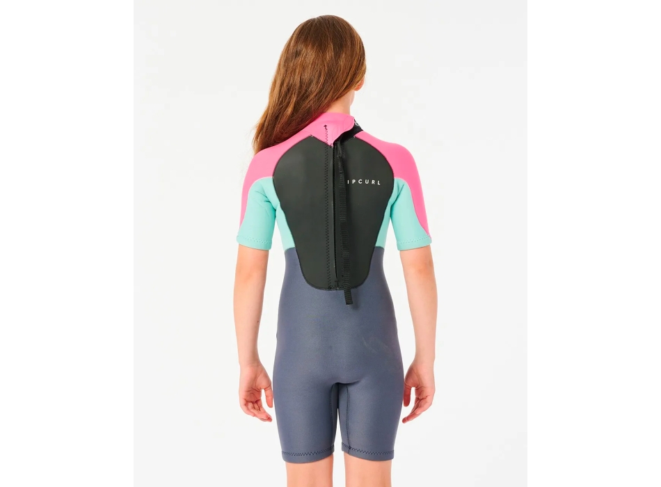 RIP CURL OMEGA SPRINGSUIT BACK ZIP PINK 1.5MM
