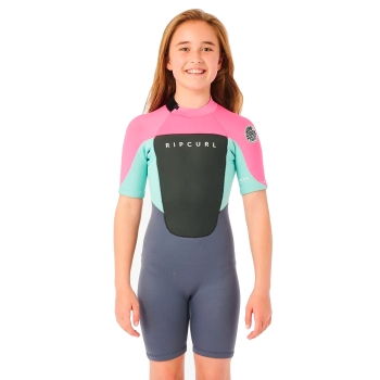 RIP CURL OMEGA SPRINGSUIT BACK ZIP PINK 1.5MM