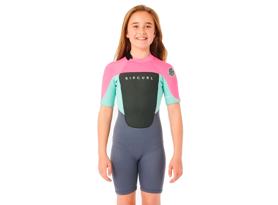 RIP CURL OMEGA SPRINGSUIT BACK ZIP PINK 1.5MM