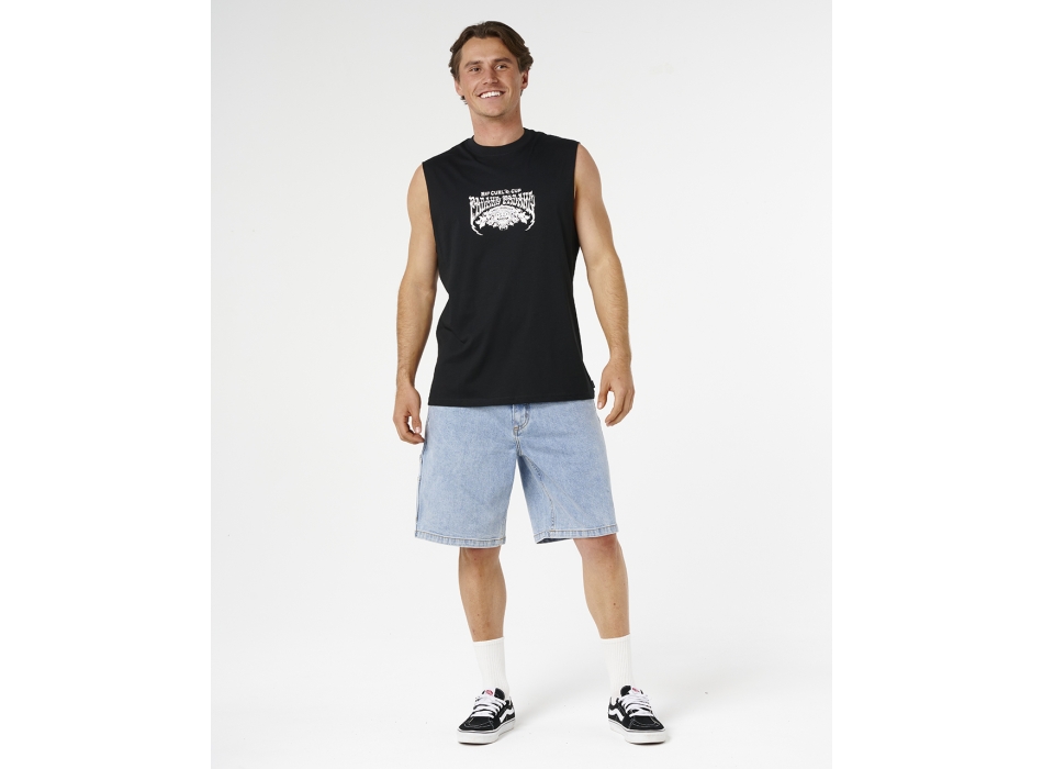 RIP CURL PADANG CUP 26 MUSCLE TEE CANOTTA BLACK