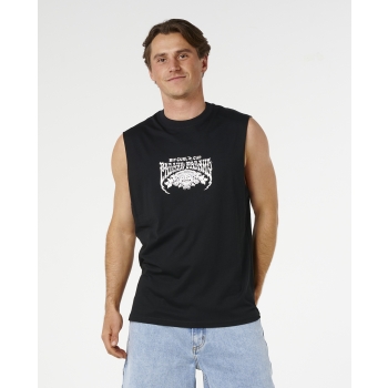 RIP CURL PADANG CUP 26 MUSCLE TEE CANOTTA BLACK