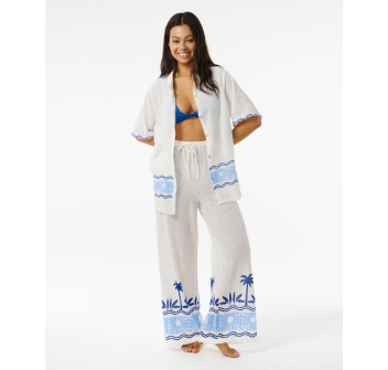 RIP CURL PANTALONE SANTORINI SUN PRINTED PANTS BLUE