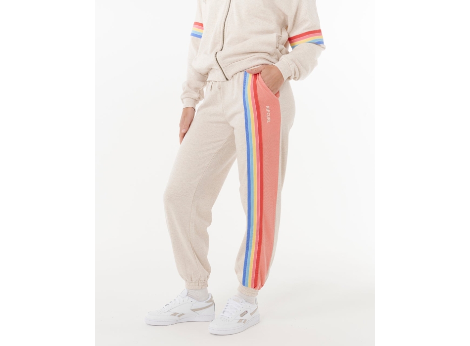 RIP CURL PANTALONE SURF REVIVAL TRACK PANT OATMEAL MARLE