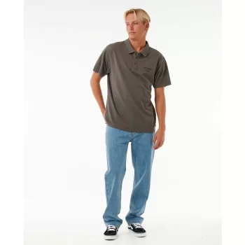 RIP CURL POLO RICAMAT FADE OUT ICON ROCK