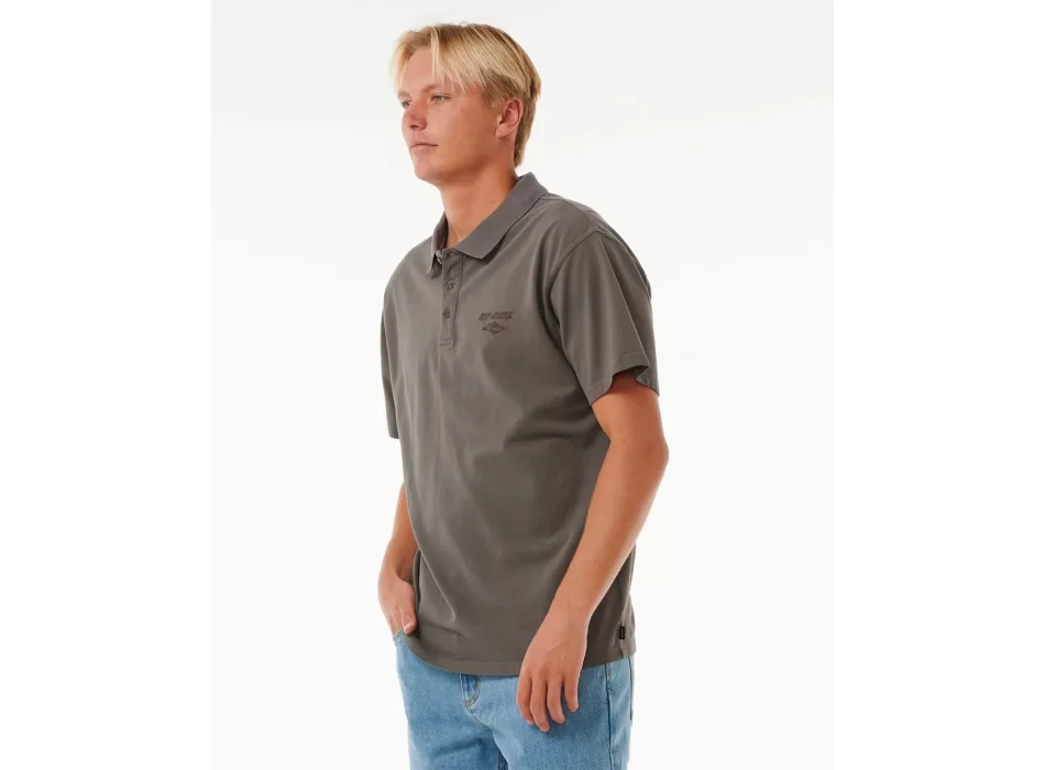 RIP CURL POLO RICAMAT FADE OUT ICON ROCK